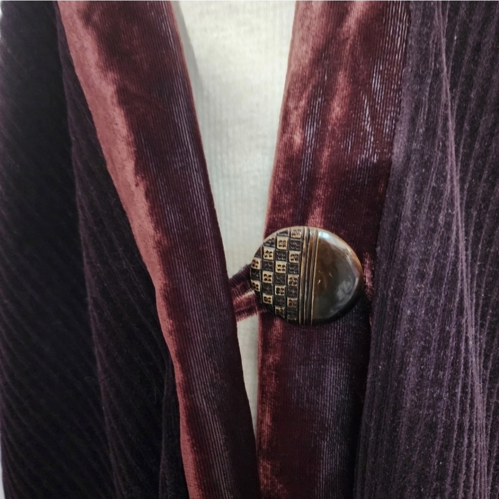 Inner Designs Coat Vintage Opera 1980s Chocolate Brown Size XL - Picture 11 of 15